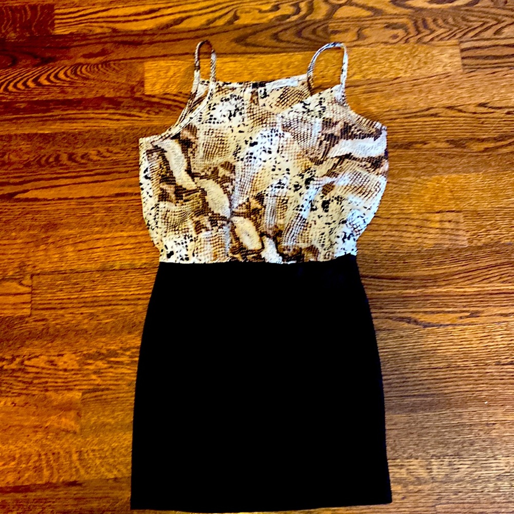 Pinc Premium brand - Snake skin and black bodycon bottom